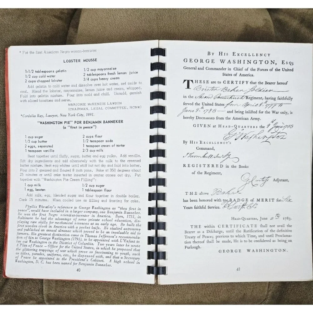 Rare The Historical Cookbook of the American Negro Spiral 1st Print 1958 See Pic